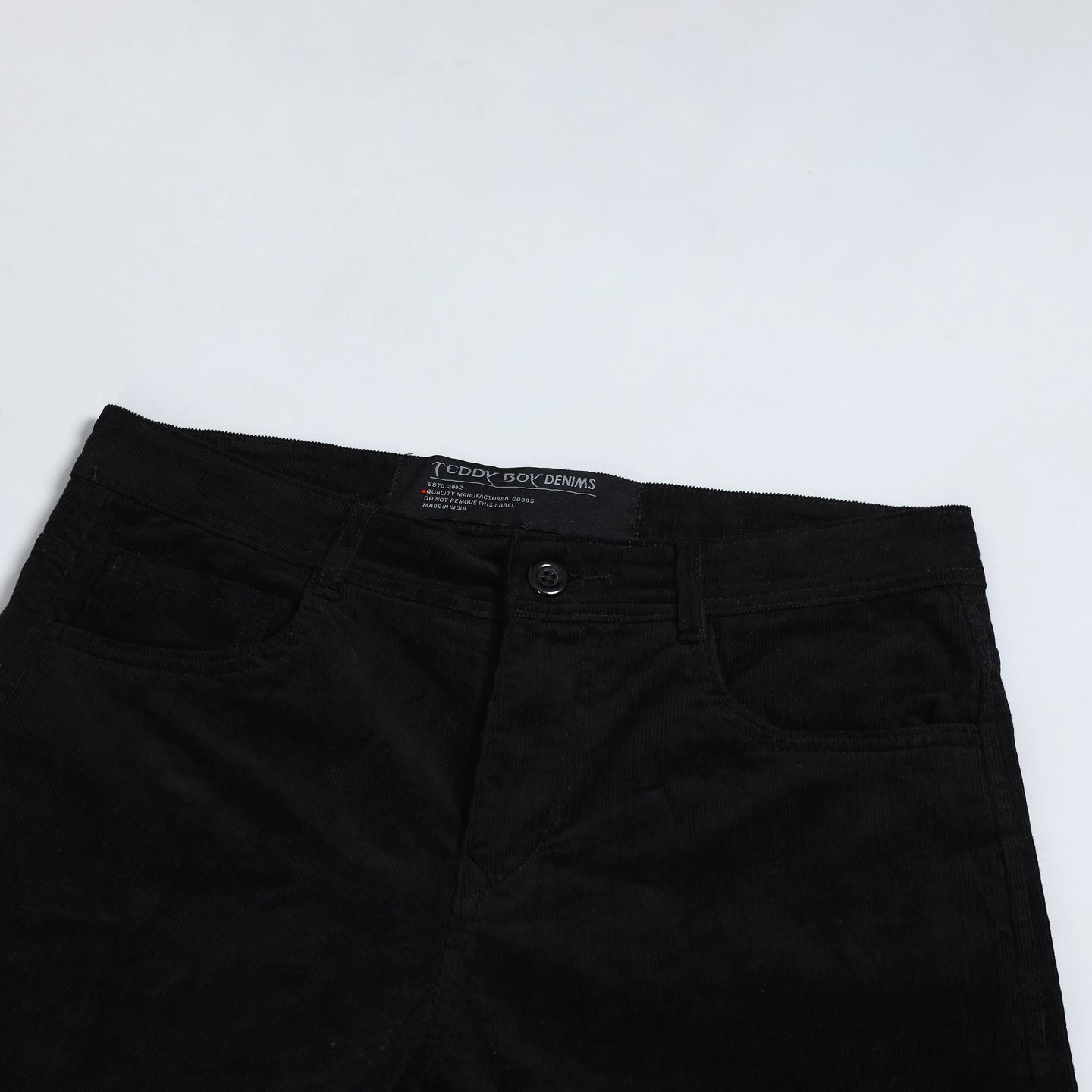 OYSTER BLACK CORDUROY PANTS 4770-4